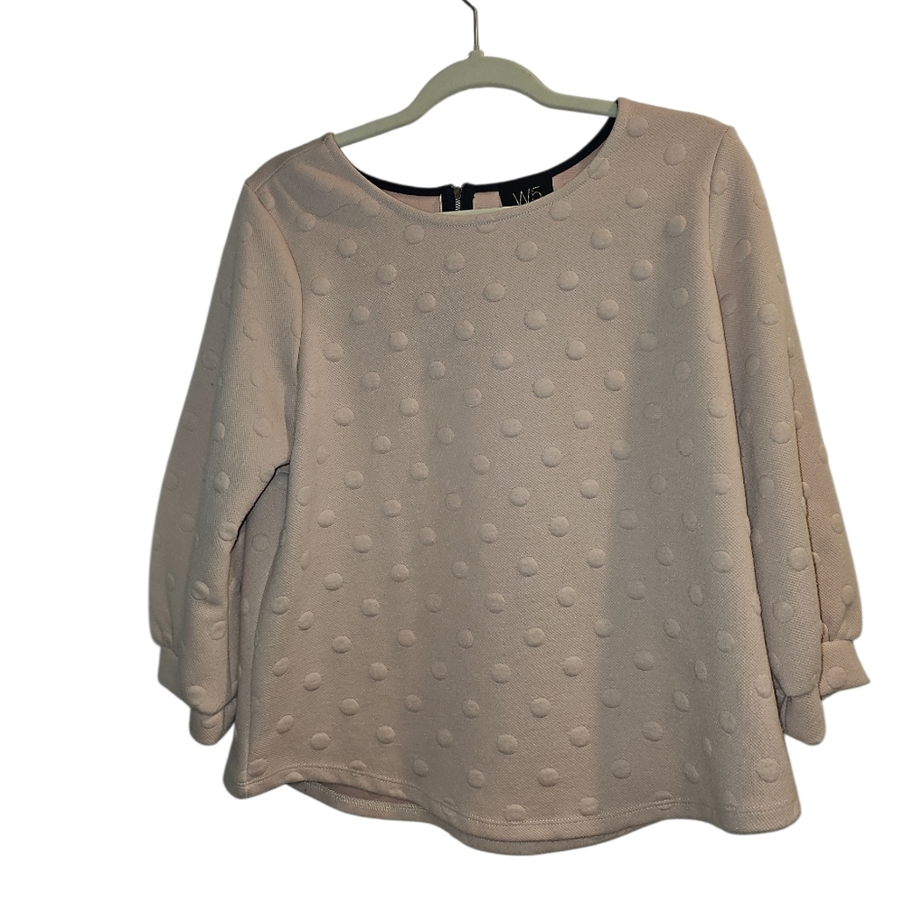 W5 Pink Polka Dot Blouse